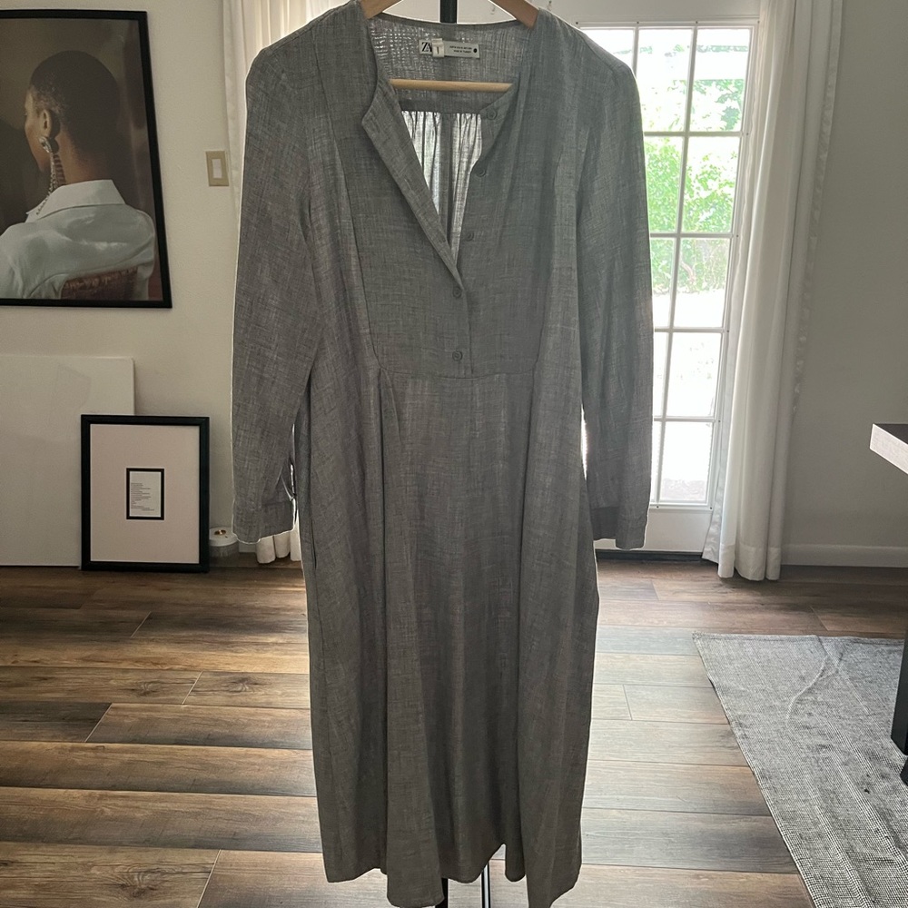 Grey Zara Dress with Pockets (Medium)